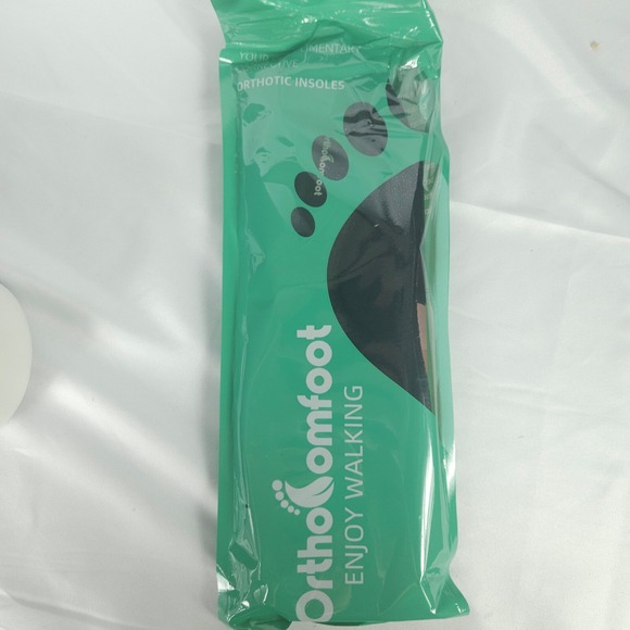 NIB Orthocomfoot Slip-On Orthotic Shoes Women US 11 Black Plaid Comfort Insoles - Picture 3 of 7